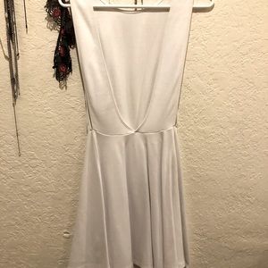 White Open Back Dress
